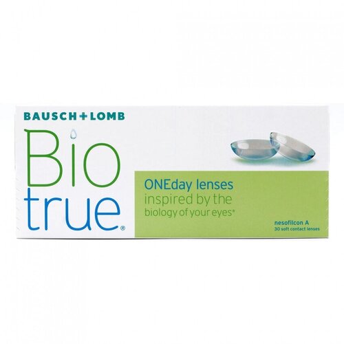 Контактные линзы Bausch & Lomb Biotrue ONEday, 30 шт., R 8,6, D -8,5, 1 уп. фото, описание