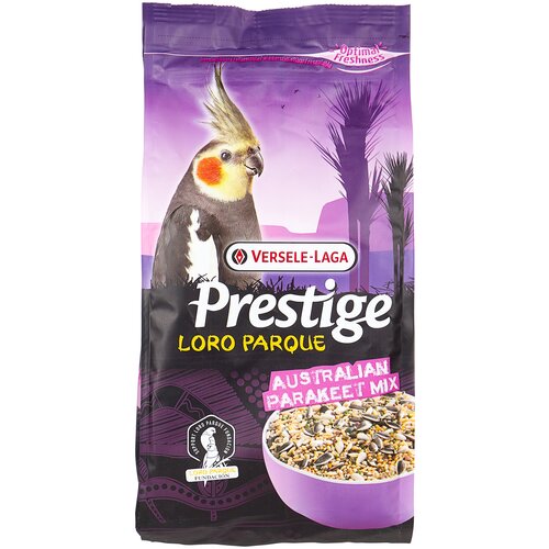 Versele-Laga корм Prestige PREMIUM Loro Parque Australian Parakeet Mix для средних попугаев, 1кг фото, описание