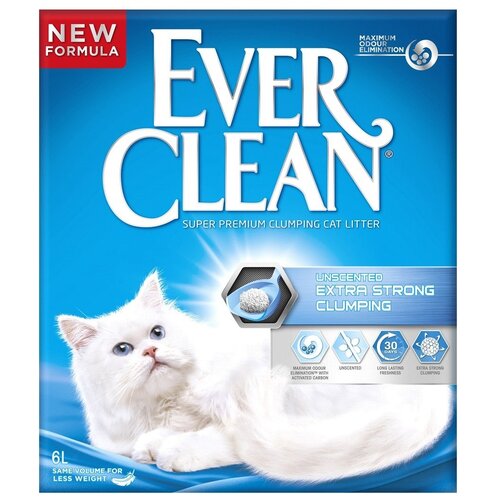 Комкующийся наполнитель Ever Clean Extra Strength Unscented, 6л, 1 шт. фото, описание