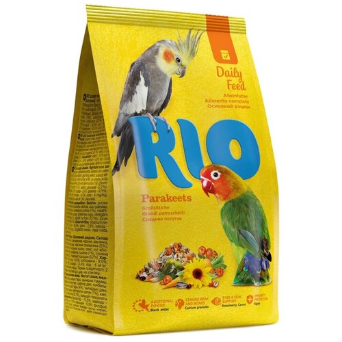 RIO корм Daily feed для средних попугаев, 1кг фото, описание