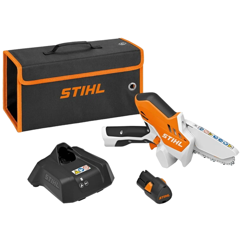 Сучкорез аккумуляторный STIHL GTA-26, 2 А·ч, 10.8 В,  с АКБ , оранжевый фото, описание