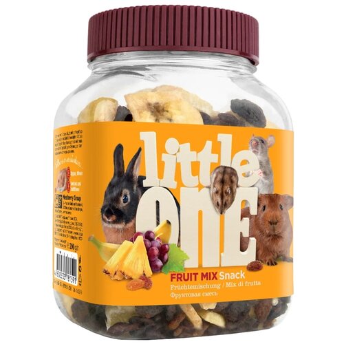 Лакомство для кроликов Little One Snack Fruit mix, 200 г фото, описание