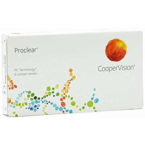 Контактные линзы CooperVision Proclear.., 6 шт., R 8,6, D +3,25, прозрачные, 1 уп. фото, описание