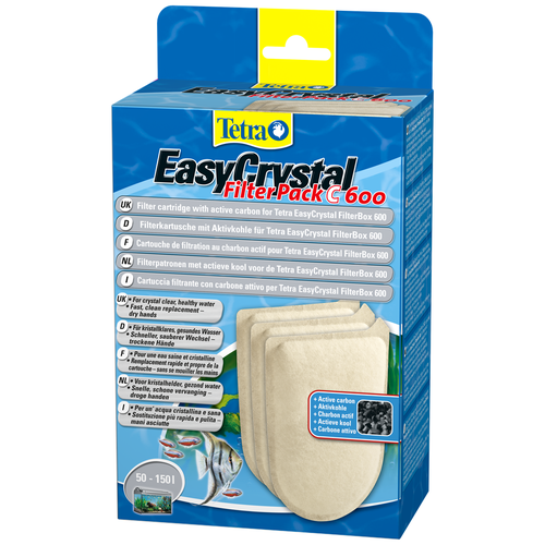 Аксессуар Tetra картриджи EasyCrystal Filter Pack C600 3000 мл 3 бежевый фото, описание