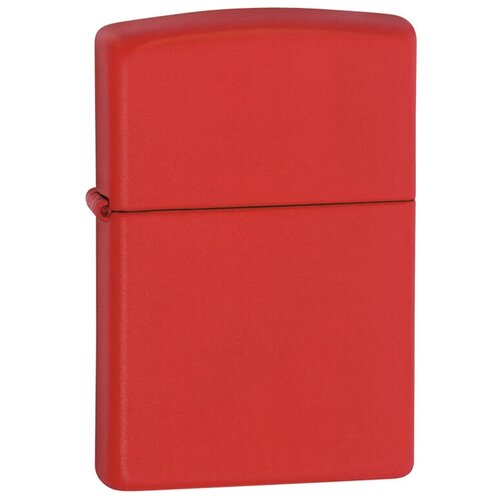 Zippo Classic зажигалка бензиновая red matte 1 шт. 60 мл 57 г фото, описание