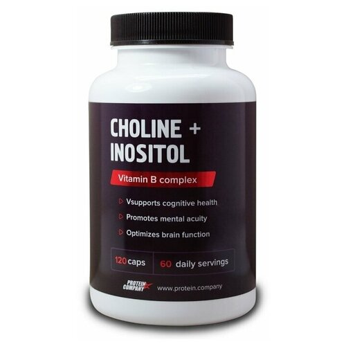 Choline + Inositol Холин + Инозитол, 250 мл, 90 г, 120 шт. фото, описание