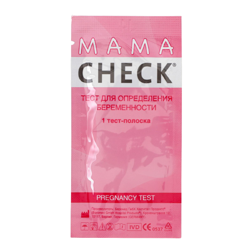 Тест на беременность, Mama Check фото, описание