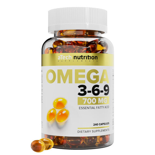 Капсулы aTech Nutrition Omega 3-6-9, 240 шт. фото, описание