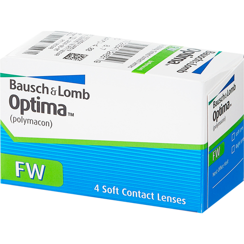 Контактные линзы Bausch & Lomb Optima FW, 4 шт., R 8,7, D -2,5 фото, описание