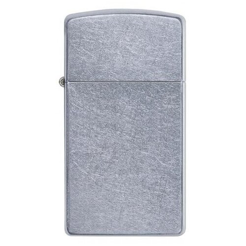 Zippo Slim зажигалка бензиновая Street Chrome 1 шт. 1 шт. 43 г фото, описание