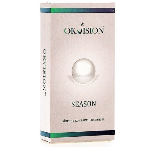 Контактные линзы OKVision Season, 2 шт., R 8,6, D -1,5, прозрачный, 1 уп. фото, описание