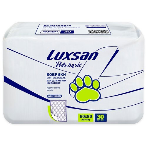 Для собак Luxsan Pets Basic 29 см 30 шт. 29 см синий фото, описание