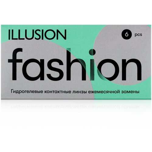 Контактные линзы ILLUSION Fashion, 6 шт., R 8,6, D -7,5 фото, описание