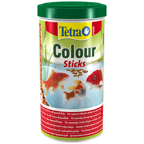 Сухой корм  для  рыб Tetra Pond Colour Sticks, 1 л, 175 г фото, описание