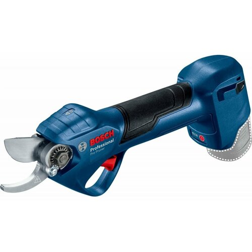 Секатор аккумуляторный BOSCH Pro Pruner 06019K1020, 3 А·ч, 12 В,  с АКБ , без АКБ, синий фото, описание