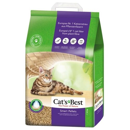 фото Комкующийся наполнитель Cat's Best Smart Pellets, 20л, 1 шт., купить онлайн за 3400 рубл.