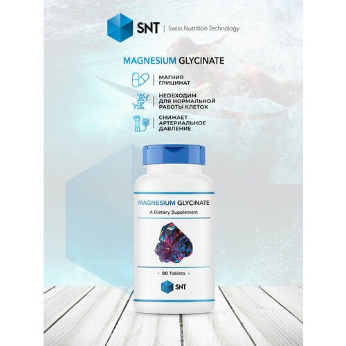 Глицинат Магния SNT Magnesium Glycinate 200 mg - 90 Tablets фото, описание