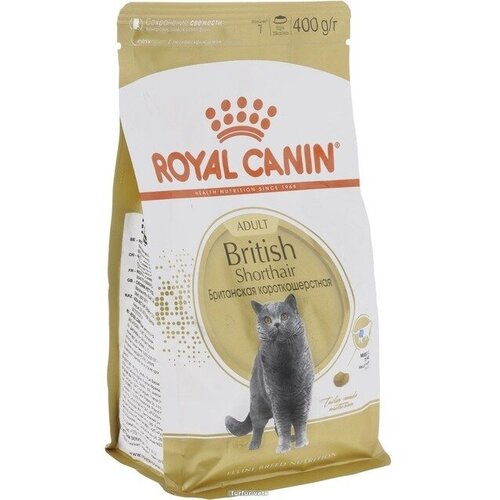 Royal Canin British Shorthair сухой корм для британских короткошерстных кошек, 400 г фото, описание