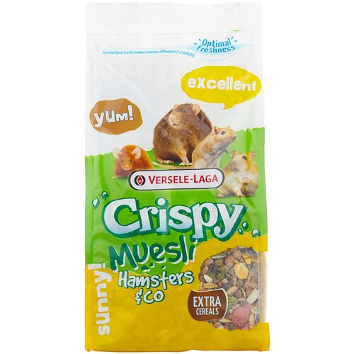 Корм для хомяков, крыс и мышей Versele-Laga Crispy Muesli Hamsters & Co , 400 г фото, описание