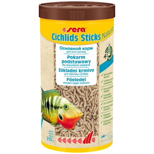 Сухой корм Sera Cichlids Sticks Nature, 1 л, 210 г фото, описание