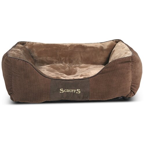 Scruffs Chester Лежак с бортиками шоколад 75*60см фото, описание