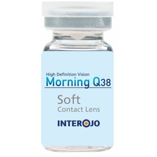 Контактные линзы Interojo Morning Q38 vial, 1 шт., R 8,6, D -7 фото, описание