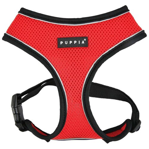 фото Шлейка Puppia Soft harness pro, обхват шеи 43  см, красный, XL, купить онлайн за 1981 рубл.