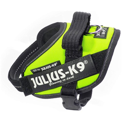 Шлейка JULIUS-K9 IDC Powerharness Mini-Mini Зеленый неон, XS фото, описание