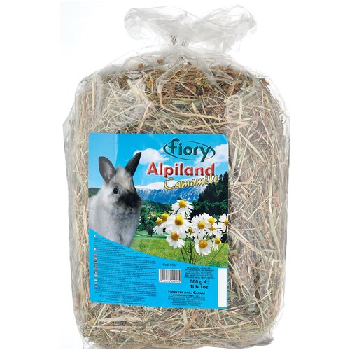 Сено Fiory Альпийское Alpiland Camomile с ромашкой 0.5 кг , 3уп. фото, описание