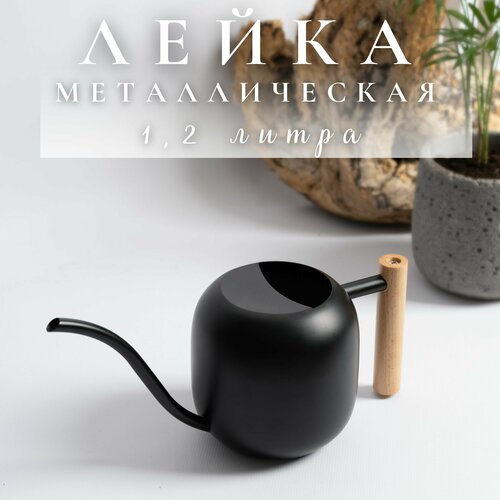 Лейка для цветов металлическая 1,2 литра фото, описание