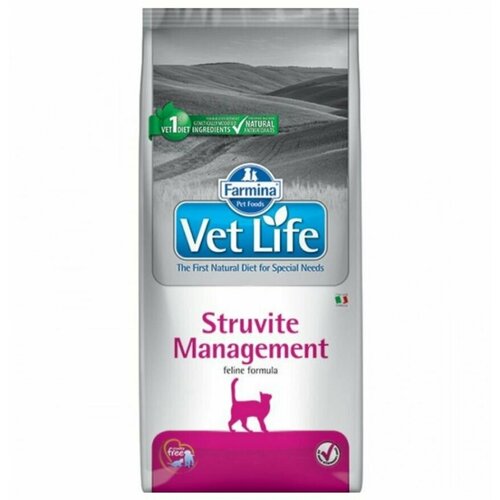 Сухой корм для кошек Farmina Vet Life Struvite Management, для лечения МКБ 10000 г фото, описание