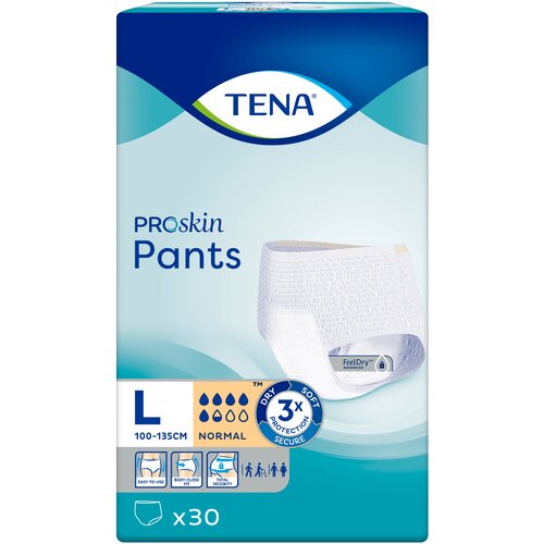 Подгузники-трусы для взрослых TENA Pants Normal, L, 30 шт. фото, описание