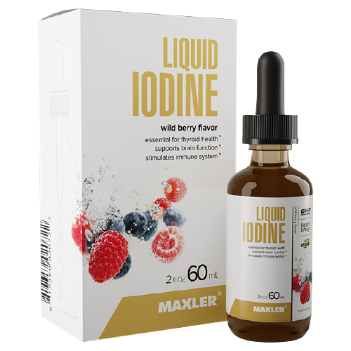 MAXLER Liquid Iodine фл., 60 г, лесные ягоды фото, описание