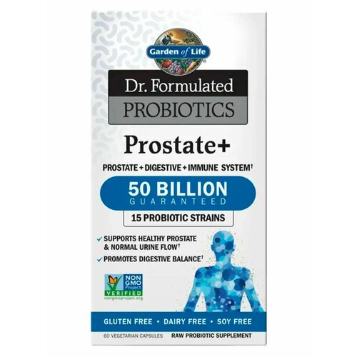 Пробиотики для простаты Prostate+ 60 вегитарианских капсул фото, описание