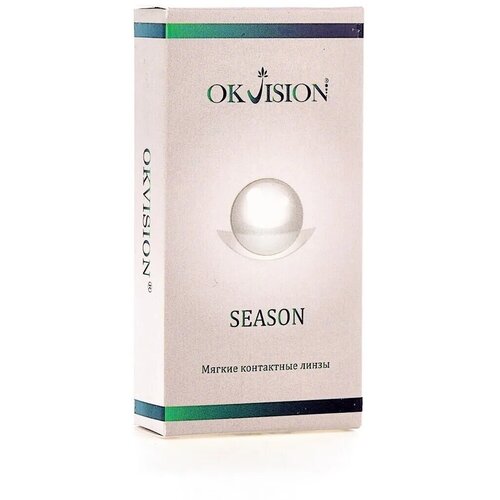 Контактные линзы OKVision Season, 2 шт., R 8,6, D -1,75, бесцветный, 1 уп. фото, описание