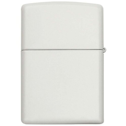 Оригинальная бензиновая зажигалка ZIPPO Classic 214 с покрытием White Matte фото, описание