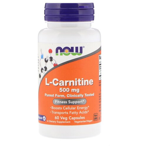 фото L-Carnitine капс., 500 мг, 90 г, 60 шт., купить онлайн за 1990 рубл.