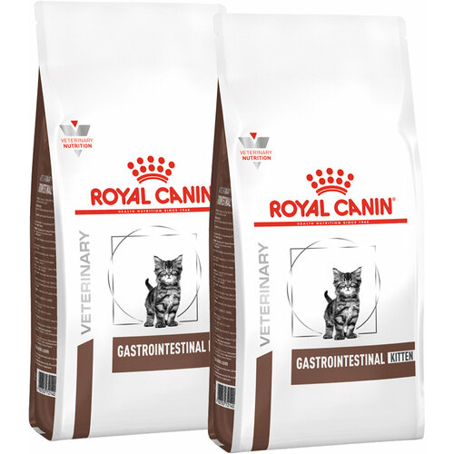 Сухой корм ROYAL CANIN GASTROINTESTINAL KITTEN для котят при заболеваниях желудочно-кишечного тракта (2 + 2 кг) фото, описание