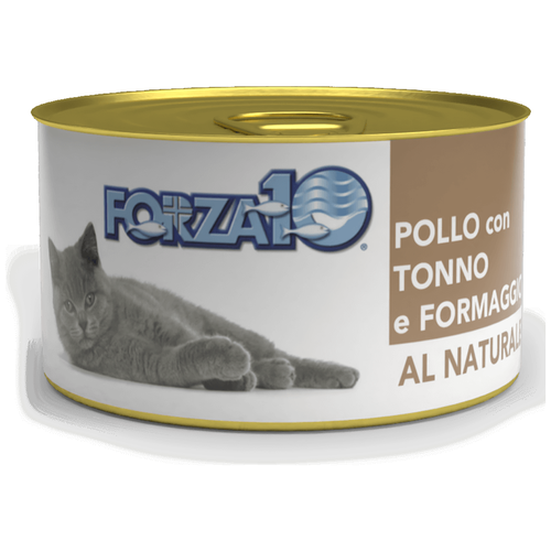 Влажный корм для кошек Forza10 Al Naturale Курица с тунцом и сыром 24 шт. х 75 г (кусочки в желе) фото, описание