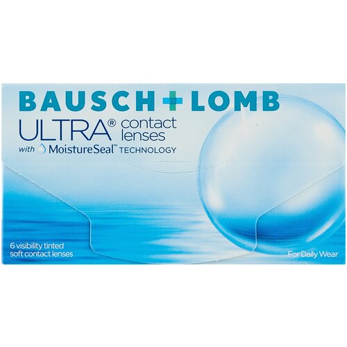 Контактные линзы Bausch & Lomb Ultra, 6 шт., R 8,5, D -2,75, 1 уп. фото, описание