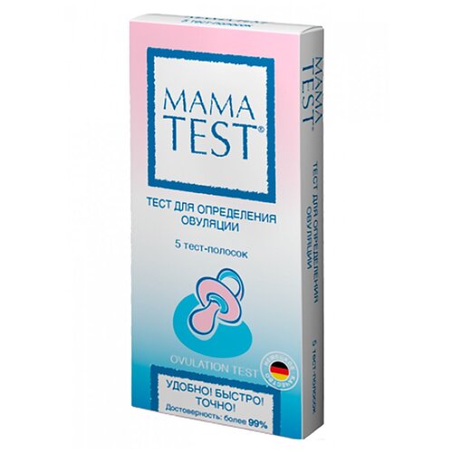 Тест для определения овуляции, 5 шт., Mama Test фото, описание