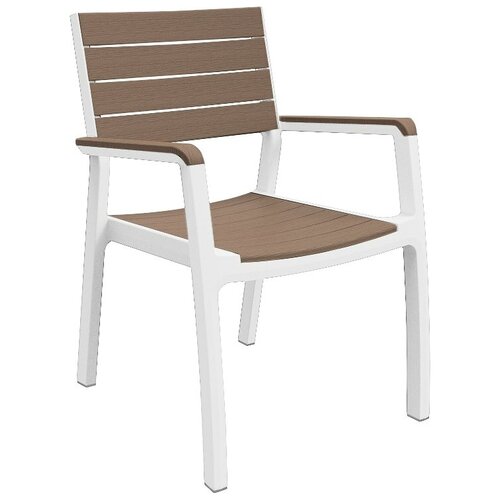 Стул KETER Harmony armchair белый-капучино фото, описание