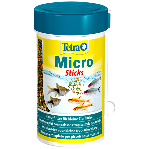 Сухой корм  для  рыб, рептилий Tetra Micro Sticks, 100 мл, 47 г фото, описание