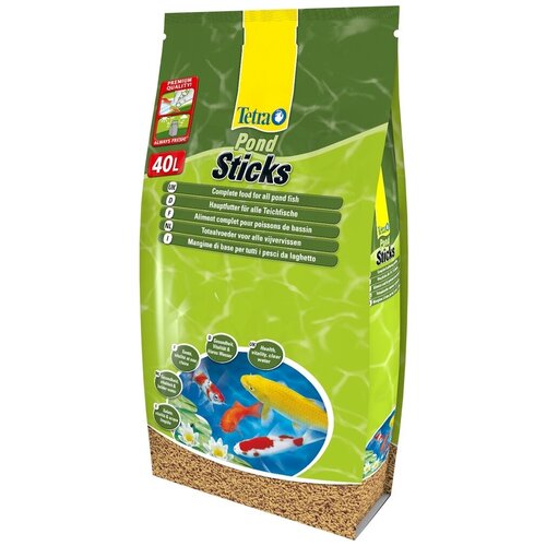 Сухой корм  для  рыб Tetra Pond Sticks, 40 л, 4.2 кг фото, описание