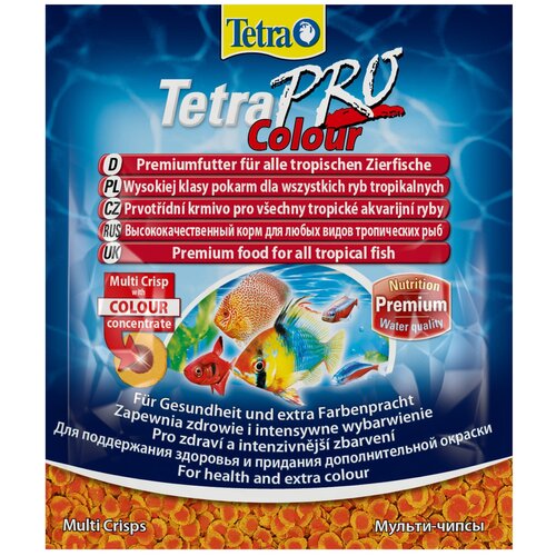 Сухой корм  для  рыб, рептилий, ракообразных Tetra TetraPro Colour, 12 г фото, описание