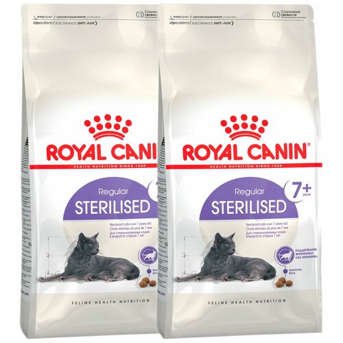 Сухой корм для стерилизованных пожилых кошек Royal Canin старше 7 лет 2 шт. х 400 г фото, описание