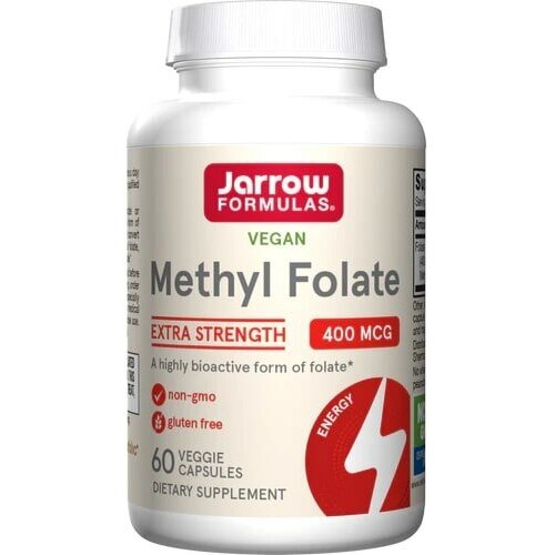 Jarrow Formulas Methyl Folate вег. капс., 400 мкг, 100 мл, 60 шт. фото, описание