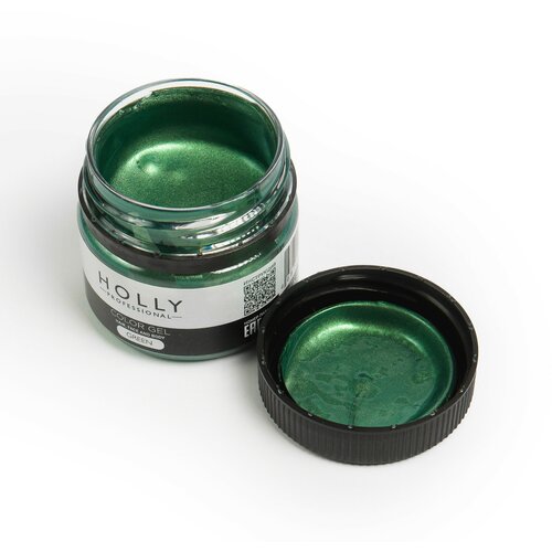 Holly Professional Декоративный гель для волос, лица и тела COLOR GEL Holly Professional, Green, 20 мл фото, описание