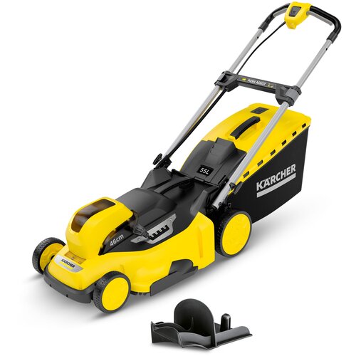 Аккумуляторная газонокосилка KARCHER LMO 36-46 Battery (1.444-472.0), 5 А·ч,  без АКБ и ЗУ, 46 см фото, описание