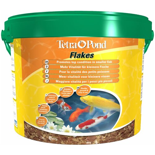 Сухой корм  для  рыб Tetra Pond Flakes, 10 л фото, описание